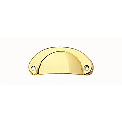 Cadap Poignée coquille acier - Laitonné