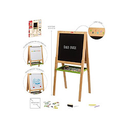 Jeu Jura Grand tableau multifonctions en bois avec fonction dessin - JEUJURA - Ardoise craie, fac...