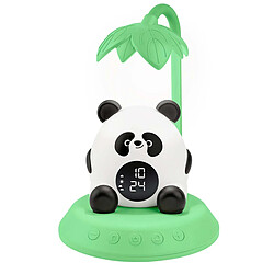 BigBen Réveil Enfant Panda Rétroéclairé avec Veilleuse Musicale et Affichage Digital Vert