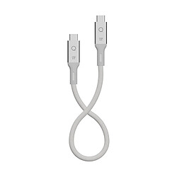 LNQ Câble USB4 USB-C vers USB-C 30cm Charge Rapide 240W Blanc