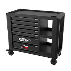 Servante d'atelier - Vide - 7 tiroirs - KS Tools - 823.0017F - Noir - One by one avec ét...