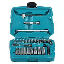 Makita Coffret clé à cliquet 1/4" - 34 pièces
