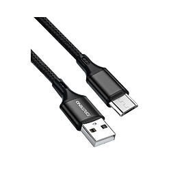 Câble de charge rapide tressé Oniverse USB A vers Micro USB 3 m Noir