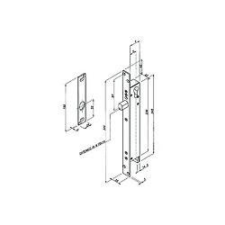 Electroverrou PRIMA OP à émission axe 30mm OPERA OP55038.30