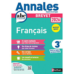 Français 3e : brevet 2026 : nouveau brevet