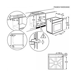 Acheter Four intégrable multifonction 72l 60cm pyrolyse - EOF6P46V1 - Série 600 - ELECTROLUX