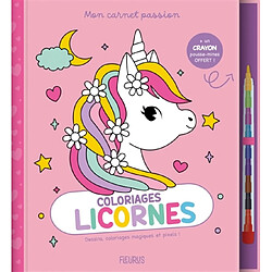 Coloriages licornes : dessins, coloriages magiques et pixels !