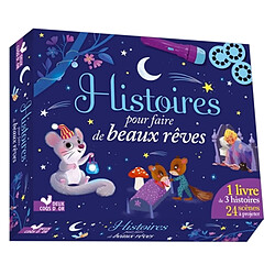 Histoires pour faire de beaux rêves : 1 livre de 3 histoires, 24 scènes à projeter