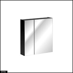 Otitec armoire de salle de bain avec miroir - noir