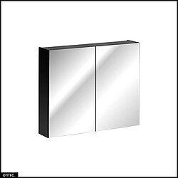 Otitec Armoire murale de salle de bain - Noir
