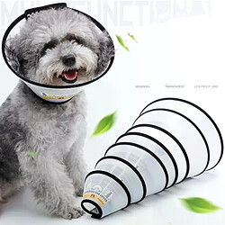 Collier de protection pour animaux de compagnie, collier pour chien, cône de récupération, anti-morsure, léchage, chirurgie, traitement des plaies, chat, chien, santé, cercle médical~01995