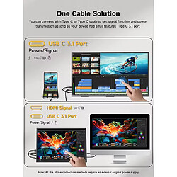 Avis Écran portable Uperfect Monitor 23.8 pouce 1080P 120hz Touche