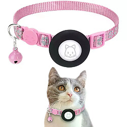 General Collier de sécurité réfléchissant et réglable pour animaux de compagnie, avec clochettes, pour Airtag, accessoires pour chats et chiens~01316