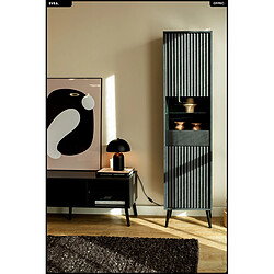 Otitec Armoire vitrine - Noir mat
