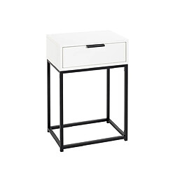 Pegane table de chevet - Blanc