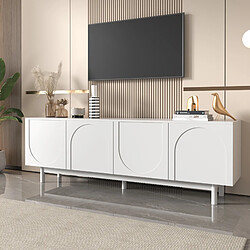 Okwish Meuble TV buffet - Blanc