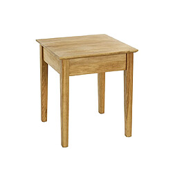 Pegane Table d'appoint carrée - Chêne
