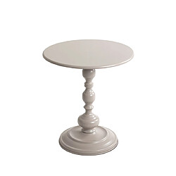 Pegane Table basse ronde métal - Gris