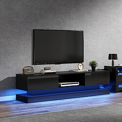 Okwish Meuble TV LED - Noir