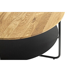 Acheter Pegane Table basse ronde - Chêne
