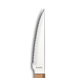 Avis Amefa Steak Pizza Jumbo Bois - Set 6 couteaux steak