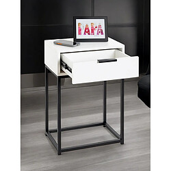 Pegane table de chevet - Blanc