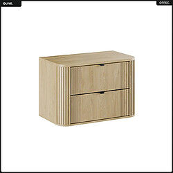 Otitec Meuble sous-vasque salle de bain - Chêne