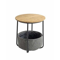 Pegane Table d'appoint ronde - Gris