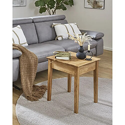 Pegane Table d'appoint carrée - Chêne