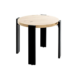 Pegane Table basse ronde - Chêne