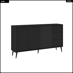 Otitec Commode design chambre adulte - Noir mat