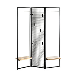 Pegane Porte-manteau penderie en métal - Noir
