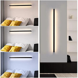 Avis ZMH Applique LED 2er Intérieur Noir 100cm Applique 3000k Moderne Couloir Chambre à Coucher