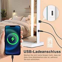 ZMH Miroir De Salle De Bain Avec Éclairage LED Salle De Bain Avec Fonction Tactile Blanc Miroir Mural