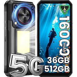 OUKITEL WP56 Smartphone Incassable 5G - 36Go+512Go 16000mAh 6.8" 120Hz 108MP+32MP NFC Android 15 - Noir