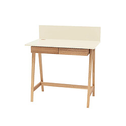 Ragaba Bureau d'appoint 2 tiroirs - Blanc