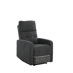 EPIKASA Fauteuil Inclinable Gaia Plus, Gris, Chenille, 64x92x103 cm