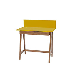Ragaba Bureau d'appoint 2 tiroirs - Jaune
