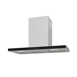 Hotte décorative murale 90cm 465m3/h inox - SHB4973X - SAUTER