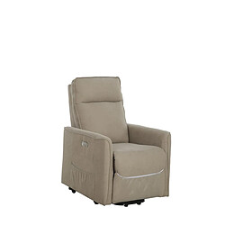 EPIKASA Fauteuil Inclinable Penelope Plus, Gris Tourterelle, Chenille, 70x86x103 cm