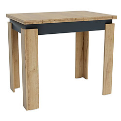 Seven Design Table à Manger Honey, Marron, Panneau d'Aggloméré, 90x60x77 cm