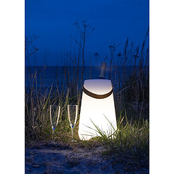 Seven Design Lanterne Décorative d'Extérieur Bristol, Blanc, Plastique, 25x25x37,5 cm