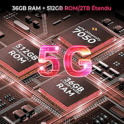 OUKITEL WP56 Smartphone Incassable 5G - 36Go+512Go 16000mAh 6.8" 120Hz 108MP+32MP NFC Android 15 - Rouge