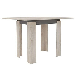 Seven Design Table à Manger Star, Marron, Panneau d'Aggloméré, 90x60x77 cm