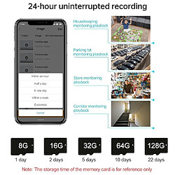 Camera De Surveillance HD 1080P WiFi Vision Nocturne Audio Bidirectionnel YONIS