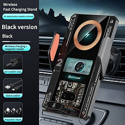 Chargeur Sans Fil Voiture 15W Induction Rapide Support Téléphone Argenté YONIS