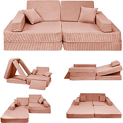 Meowbaby Canapé pour enfants Angelove - Orange