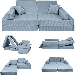 Meowbaby Canapé enfant Angelove - Bleu