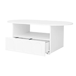 DZMDIP Table basse design- Nuage - Blanc - Asymétrique - Contemporain