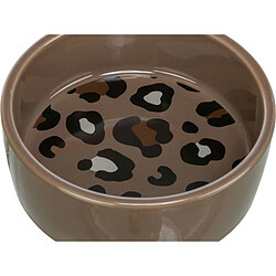 Mangeoire pour chiens Trixie Leo Marron Céramique Ø 12 cm 300 ml